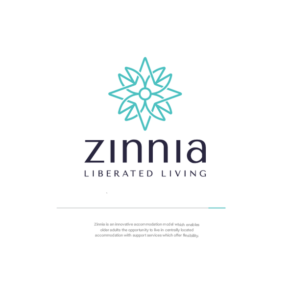 Accommodation logo with the title 'Zinnia Living'