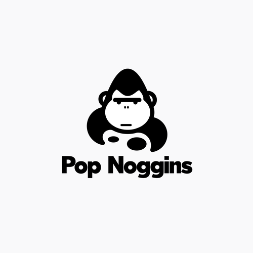 Monkey logo with the title 'logo and mascot'