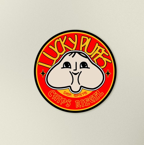 Chip logo with the title 'Lucky Puffs'