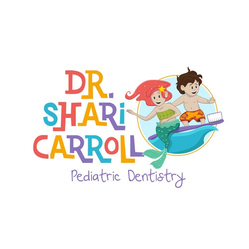 Project design with the title 'Logo for a Pediatric Dentist'