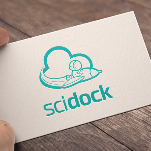 Cloud computing logo with the title 'Logo for scidock'