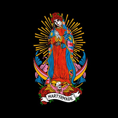 Adventure t-shirt with the title 'Guadalupe Dia de Los'