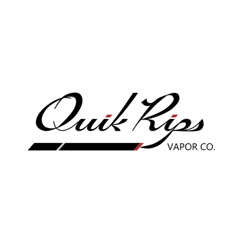 Pen brand with the title 'Create a logo for the Quik Rips vape and e-cigarette company.'