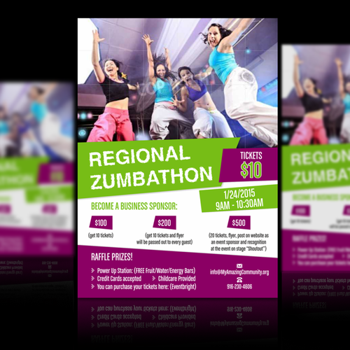 Promotional design with the title 'Flyer for a Non Profit Organization'