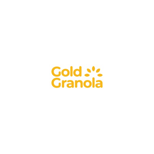 Grain design with the title 'Word Mark logo for Gold Granola.'