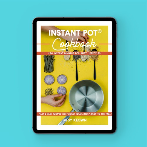 Cooking book cover with the title 'Cooking Ebook Cover Design 1'