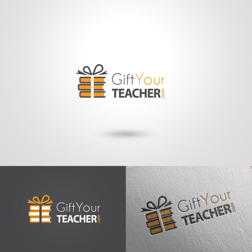 Teacher logo with the title 'Logo concept for group gifting website for teachers, from students and families'