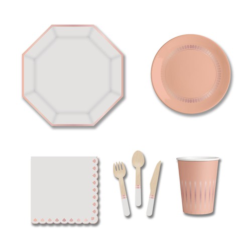 Birthday design with the title 'Party plate set design'