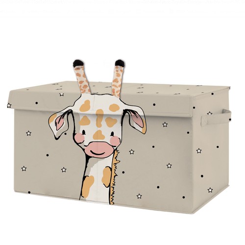 Animal character artwork with the title 'Toy box'