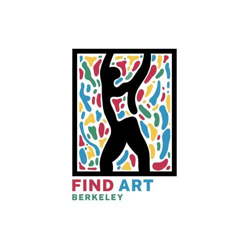 Art gallery logo with the title 'Abstract logo for art gallery'