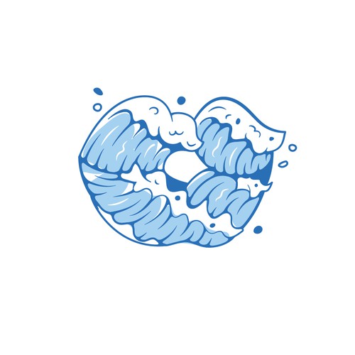 Kiss logo with the title 'Logo for Ocean Conservation.'