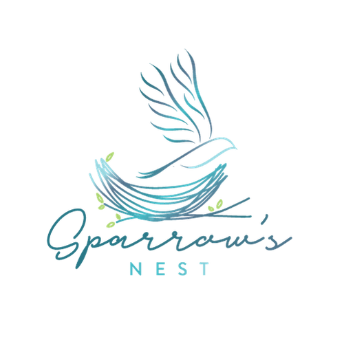Nest logo with the title 'Sparrow's nest'