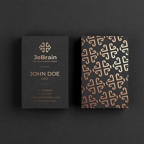 Religious logo with the title 'JeBrain Logo'