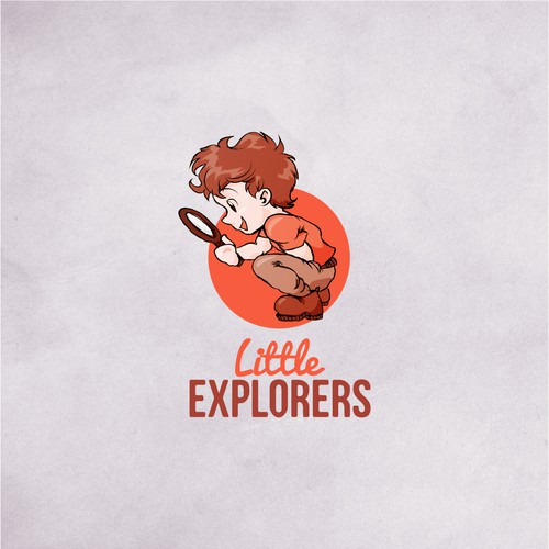 Exploration logo with the title 'Little Explorers logo design concept'