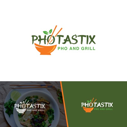 Cuisine design with the title 'Photastix Logo'