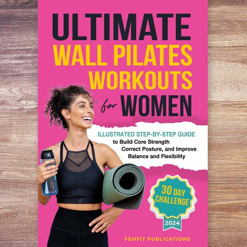 Workout design with the title 'Ultimate Wall Pilates Workouts for Women'