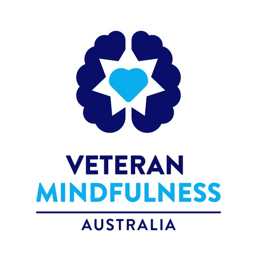 Clinic design with the title 'Calm and caring logo for veterasn mental health services '
