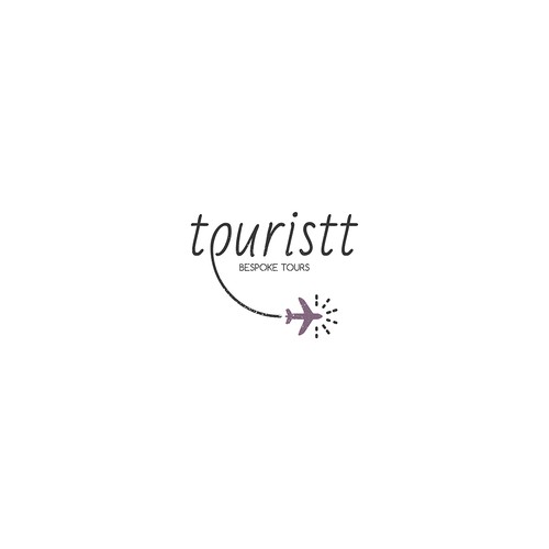 Bespoke logo with the title 'Logo concept for a travel agency organizing bespoke tours'