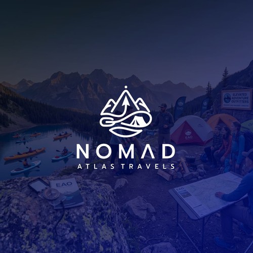 Nomad logo with the title 'Nomad Altas Travels'