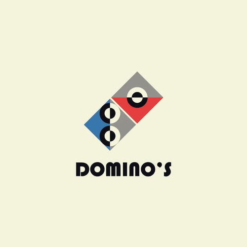Bauhaus logo with the title 'The Domino's logo with a Bauhaus treatment'