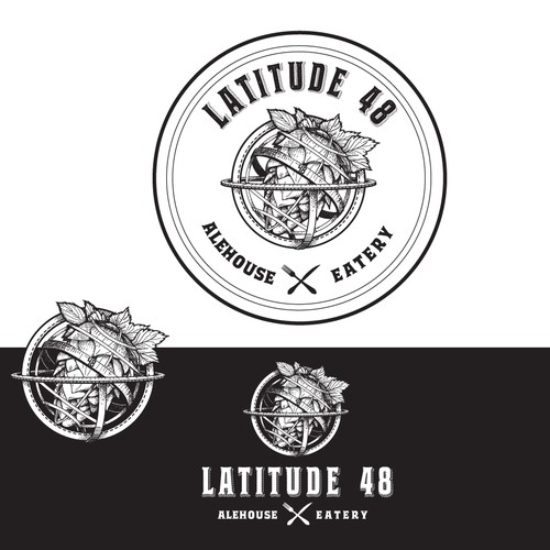 Eatery design with the title 'logo for Latitude 48'