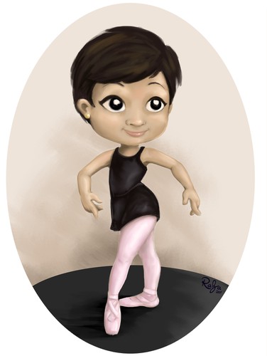 Ballet design with the title 'Diseño de personaje'