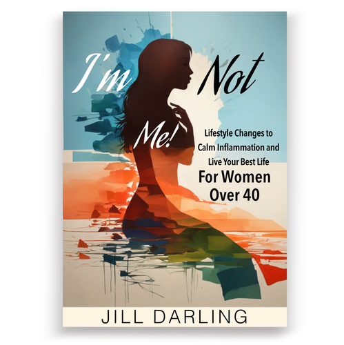 Medical book cover with the title 'Book about inflammation for women'