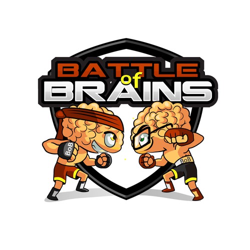 Fight logo with the title 'Battle of Brains'
