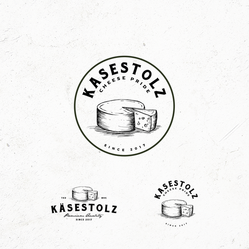 Cheese logo with the title 'Logo entry for a cheese company'