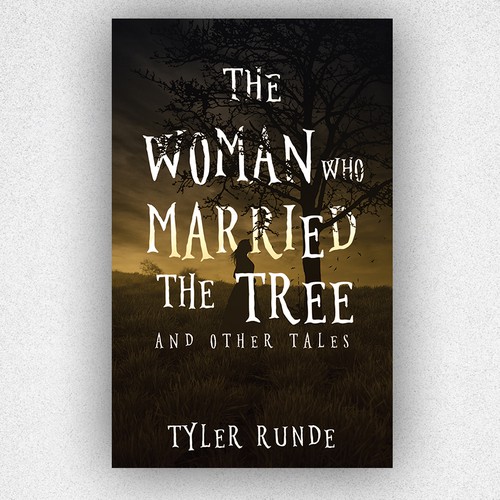 Creative book cover with the title 'The Woman Who Married The Tree'
