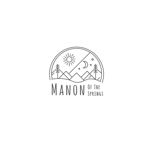 Spring design with the title 'Manon Logo'