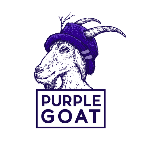 Sketch design with the title 'Purple Goat'