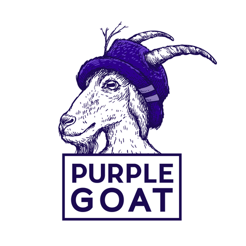 Purple design with the title 'Purple Goat'