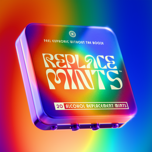 Candy packaging with the title 'Unused Concept for Replace Mints'