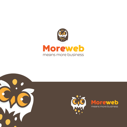 Mascot brand with the title 'Web Owl'