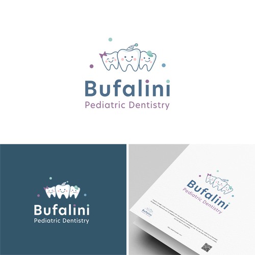 Dental brand with the title 'Logo for pediatric dentistry'