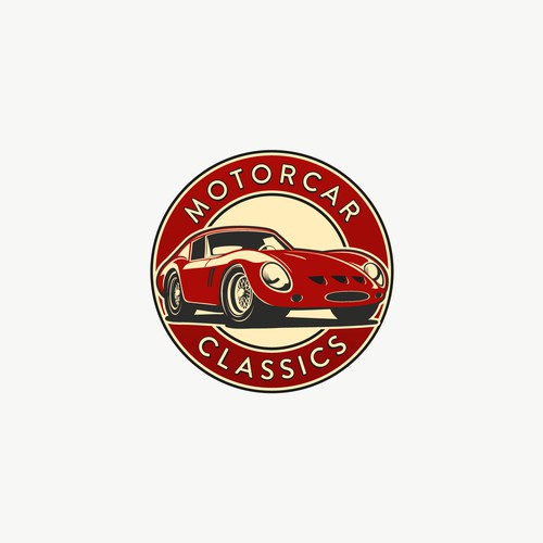 Automotive logo with the title 'Vintage logo concept for Motorcar Classics'