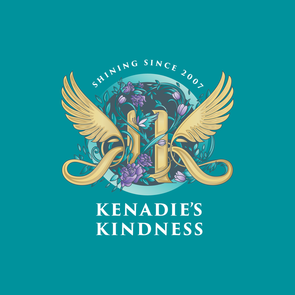 Calligraphy artwork with the title 'Kenadie’s Kindness'