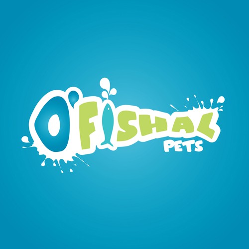 Aquarium design with the title 'Design a fun, fresh logo package for aquarium pet store'