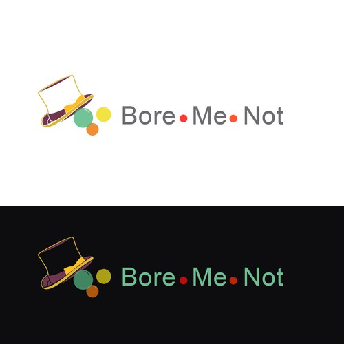 Top hat logo with the title 'Create a logo for event stylist Bore-me-not!'