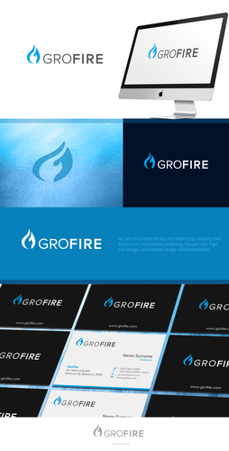 Success logo with the title 'Create a professional logo for GROFIRE'