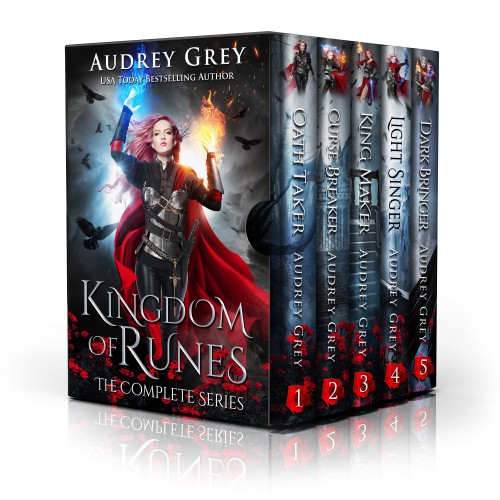 Magic design with the title 'Kingdom of Runes Boxed Set'