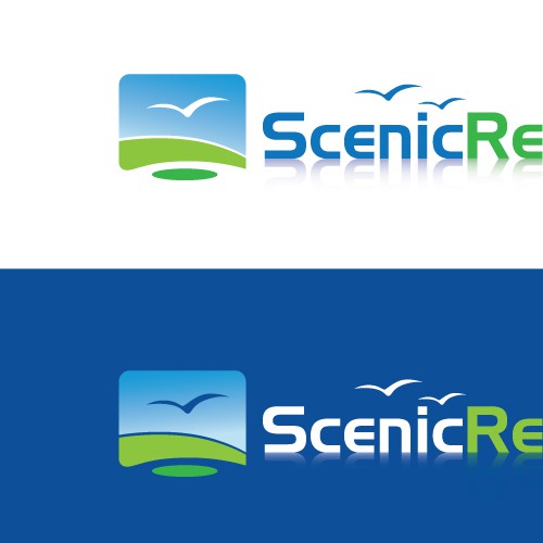 Screen design with the title 'Simple, descriptive logo'