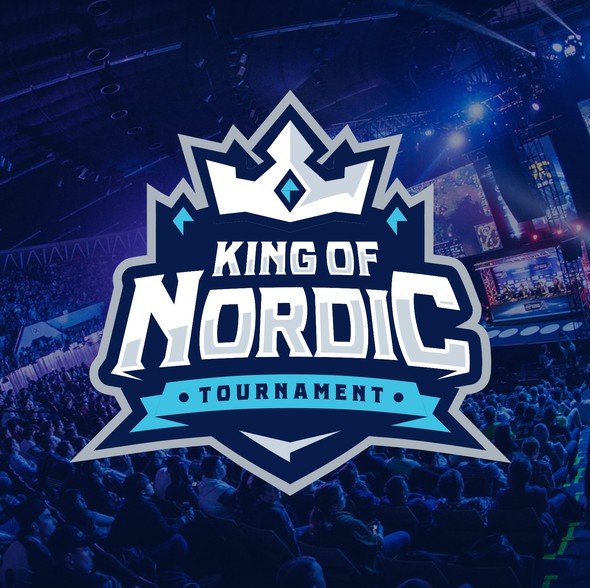 Esports logo with the title 'King of Nordic - King theme (logo)'