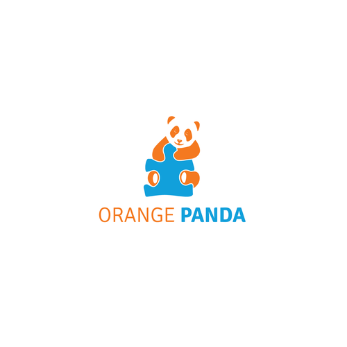 Organization logo with the title 'Orange panda logo'
