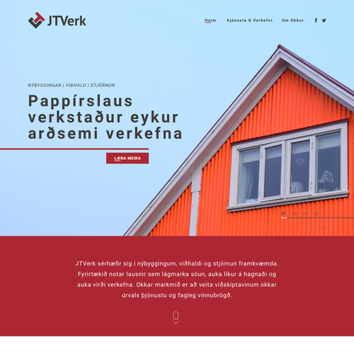 Construction website with the title 'Construction Firm Website '