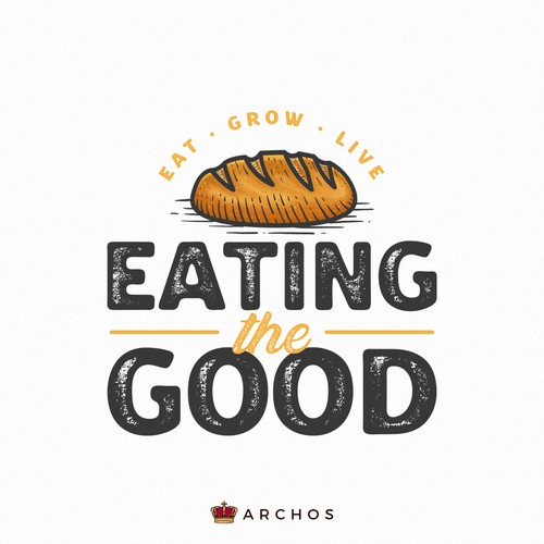 Vlog logo with the title 'Eating the Good'