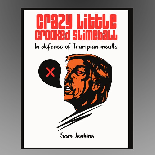 Poster book cover with the title 'political book cover'