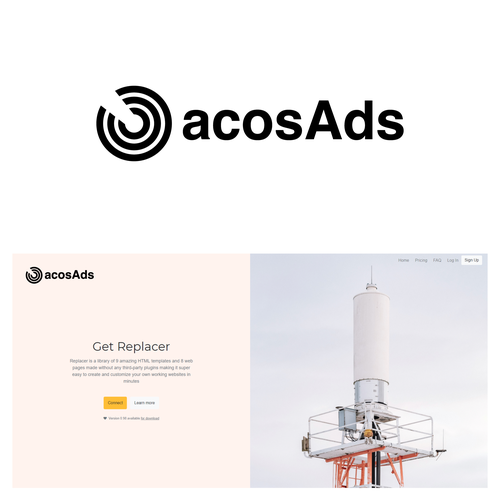 Target logo with the title 'Abstract logo for an online company'