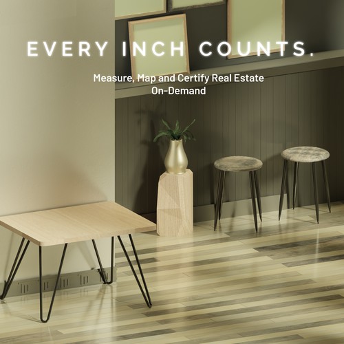 Interior design illustration with the title 'True Footage Mobile'